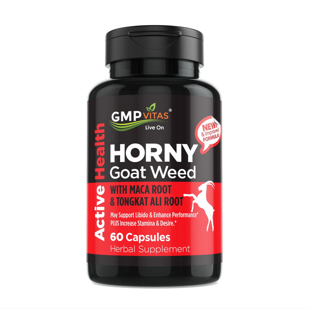 GMP Vitas® Horny Goat Weed with Tongkat Ali Root 60 Capsules